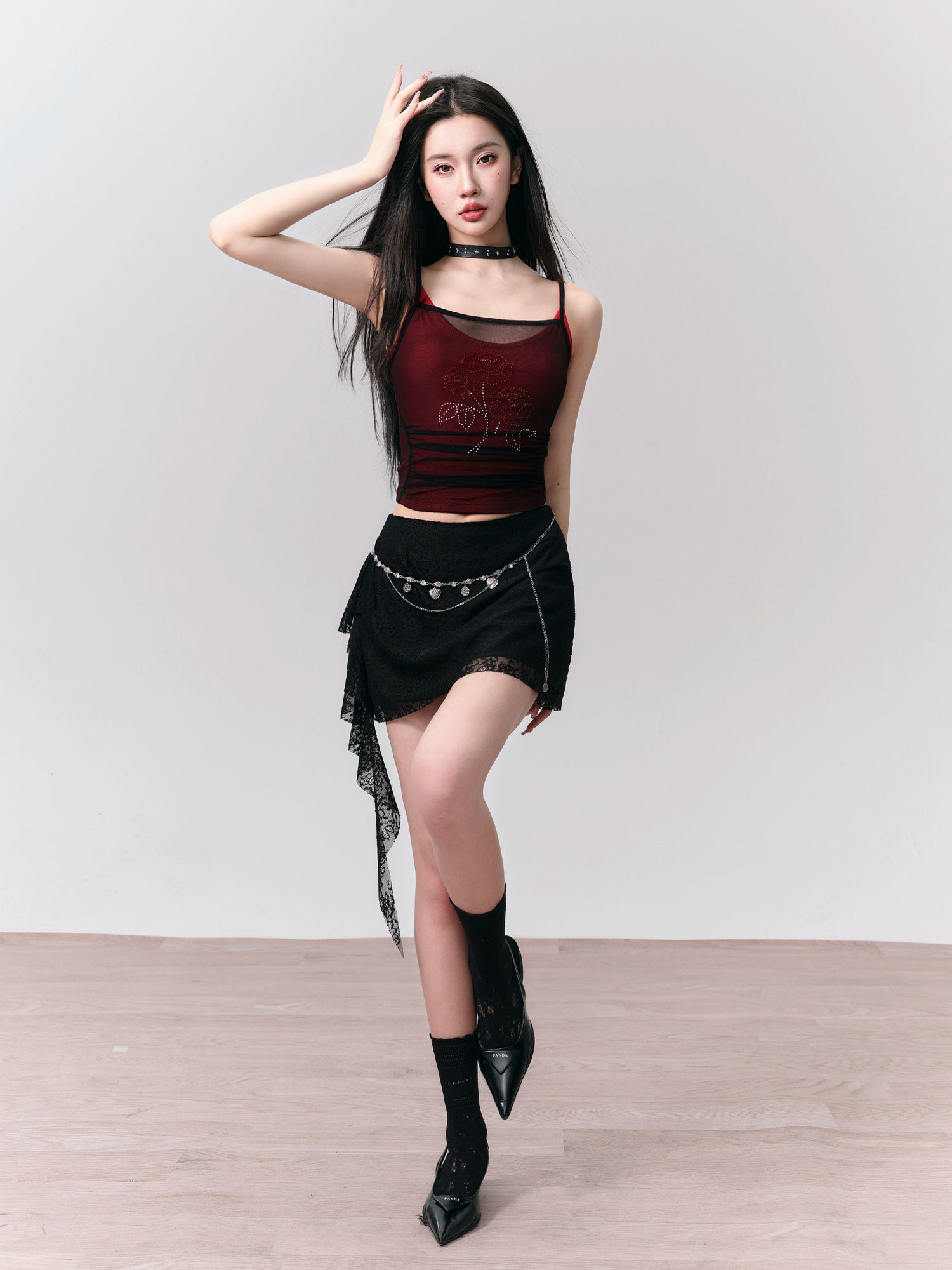 Fake Layered Design Slim Camisole