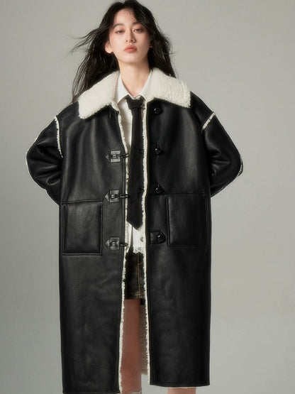 BoA &amp; Leather reversible Coat