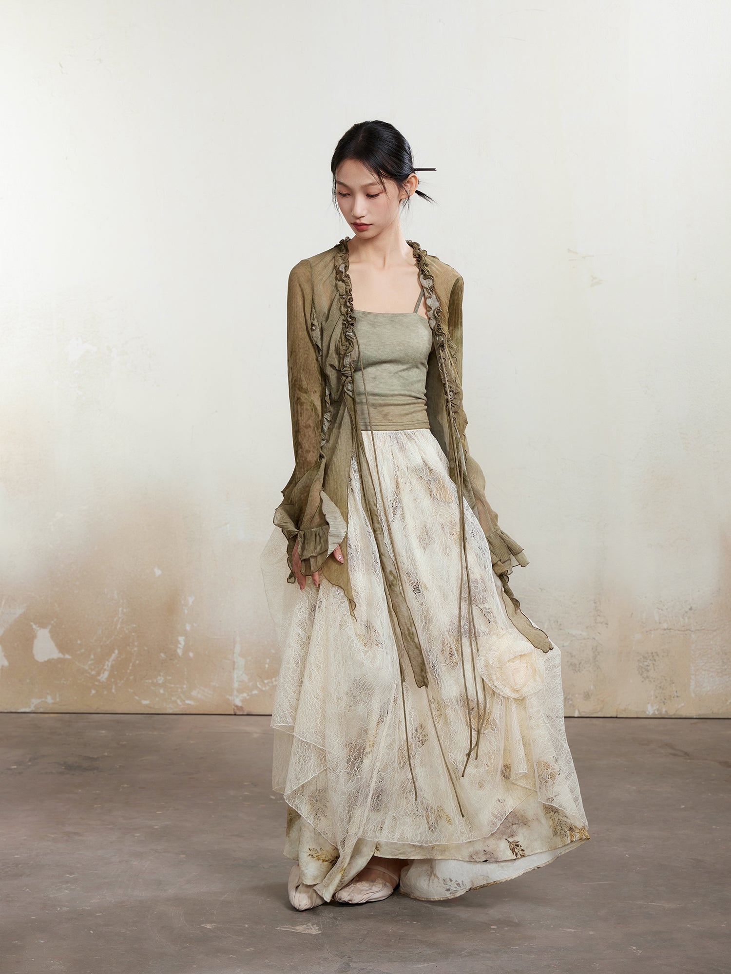 Lace Flower Fairy Long Skirt