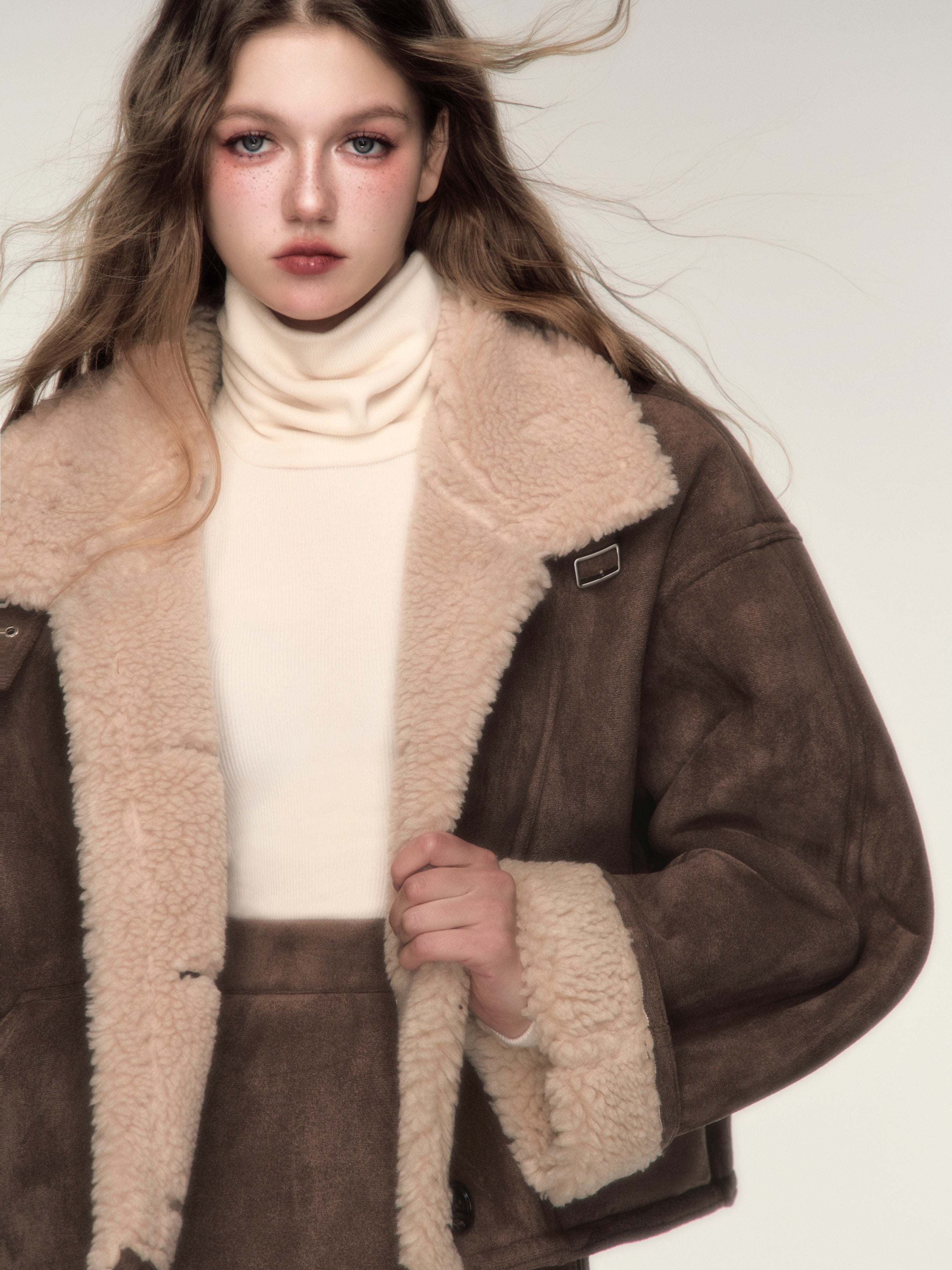 Motorcycle Style Fur Stitch Short Coat ＆ Mini Skirt – ARCANA ARCHIVE