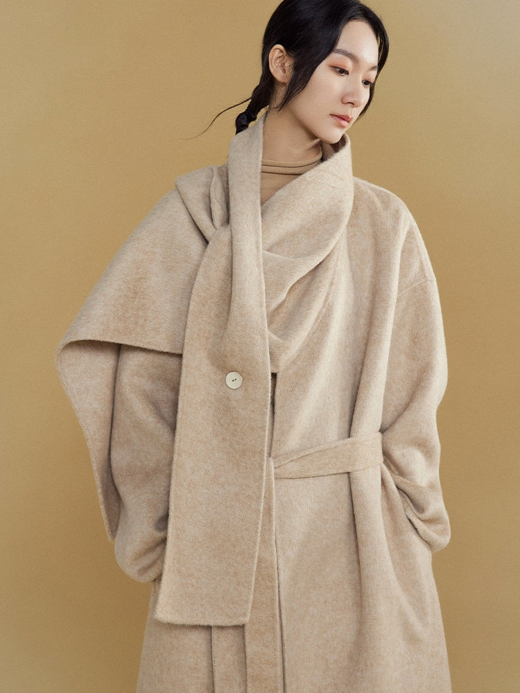 Wrap-style Long Double-sided Coat