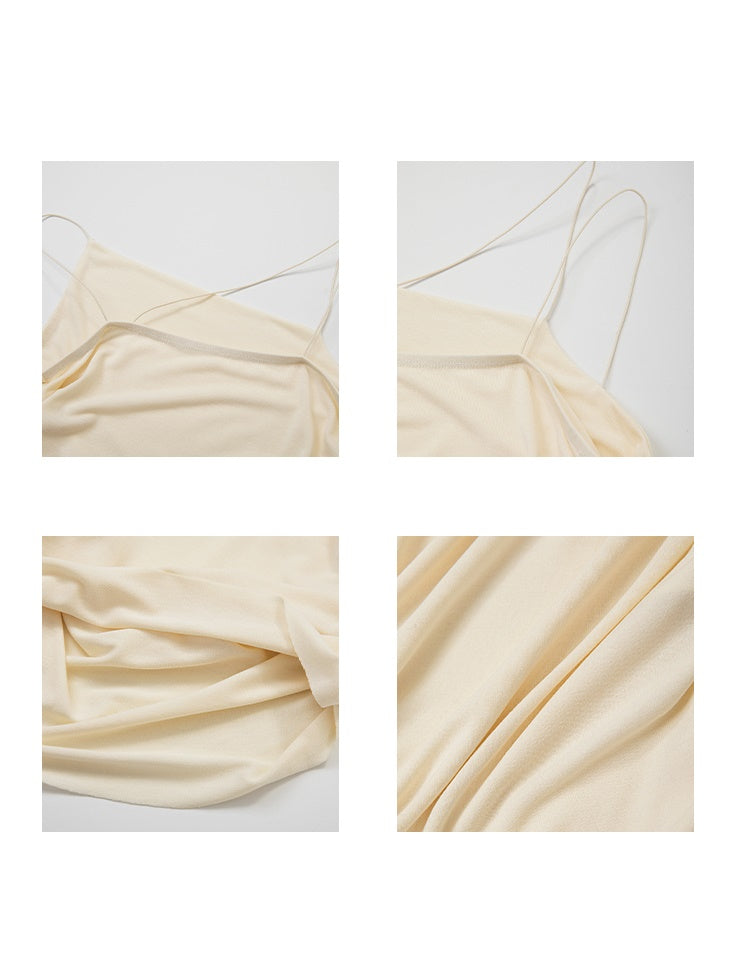 Slanted Shoulder Design Camisole