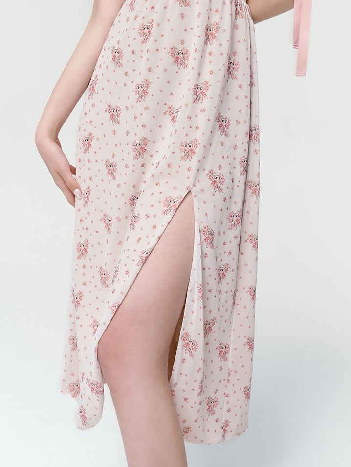 Flower Rabbit Off-SHOULER FEMININE ONE-PIECE