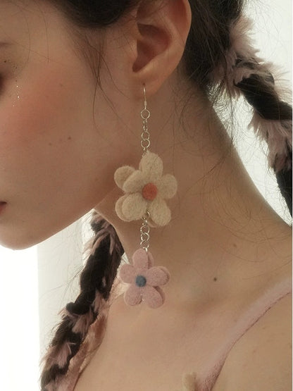 Flower Ribbon Pierce ＆ Earring