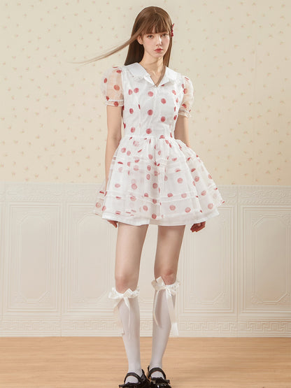 Dot Puffy Princess Dress