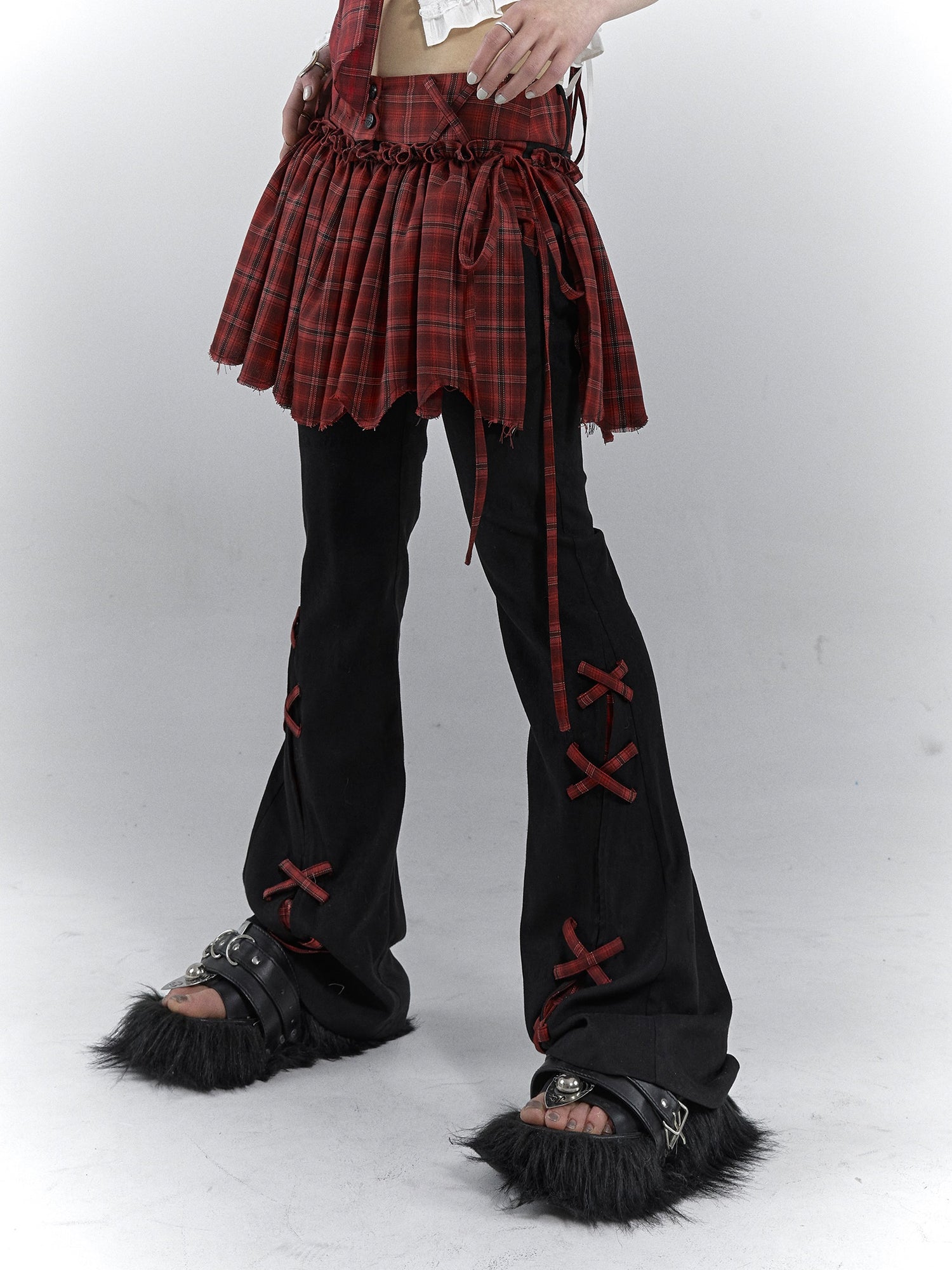 Detachable APRON Casual Pants