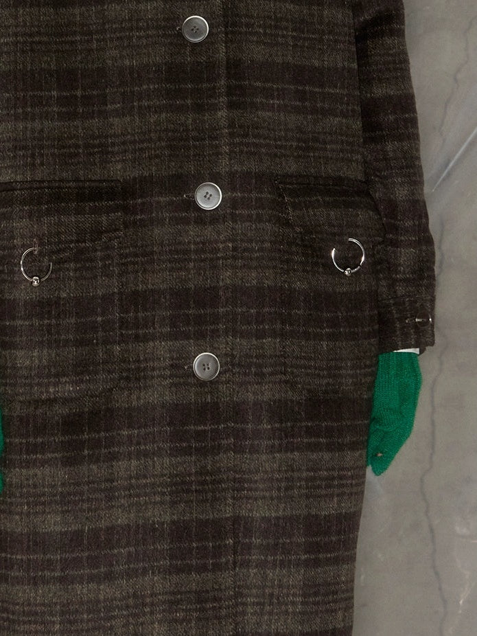 Plaid Hooded Double-sided Coat