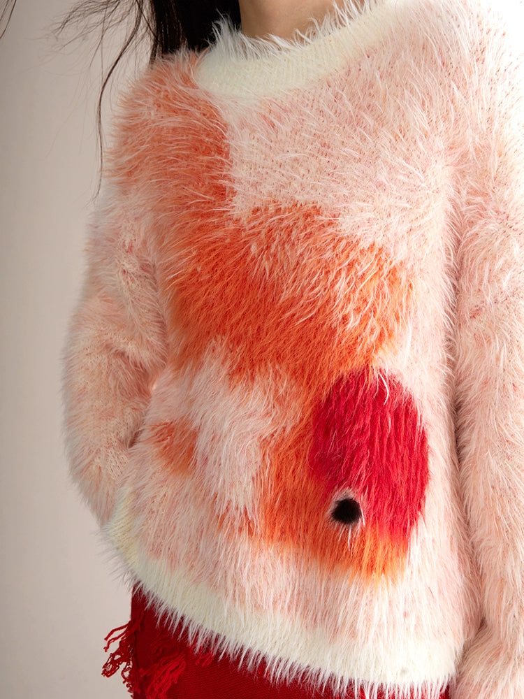 Goldfish Imitation Fur Loose Sweater