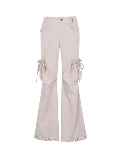 Casual Edge Frill Flare Pants