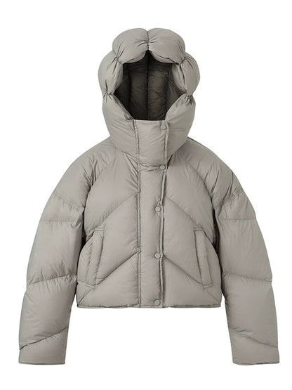 Bud Hooded Short Down Jacket