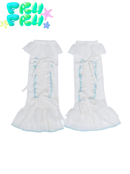 Lace Drawstring Leg Cover