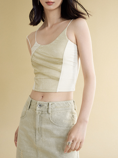 Tricolor Stitching Camisole