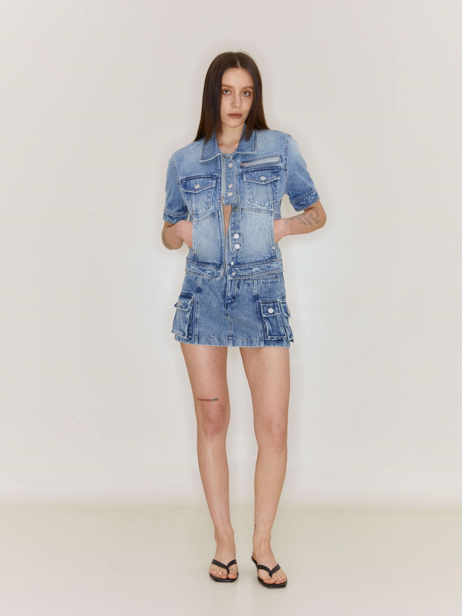 Denim Short-sleeved Jacket