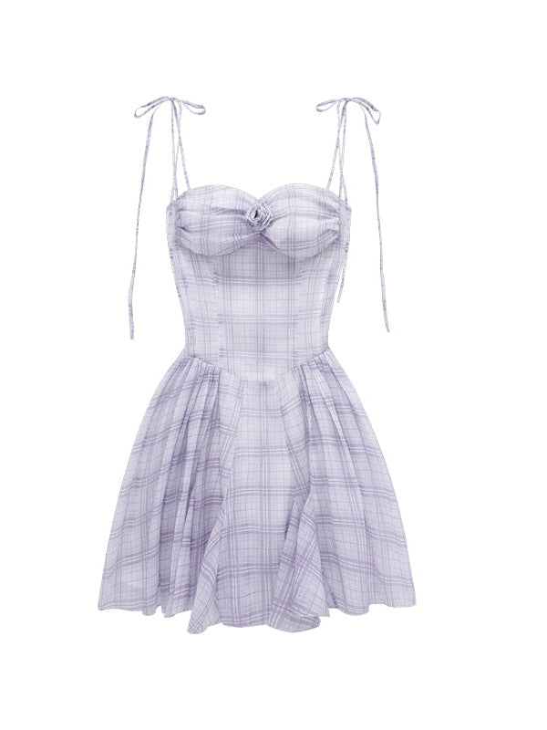 Grid Sling Dress