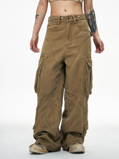 Detachable Multi-pocket Work Pants