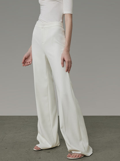 High Waist Wide-Leg Straight Pants