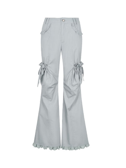 Casual Edge Frill Flare Pants