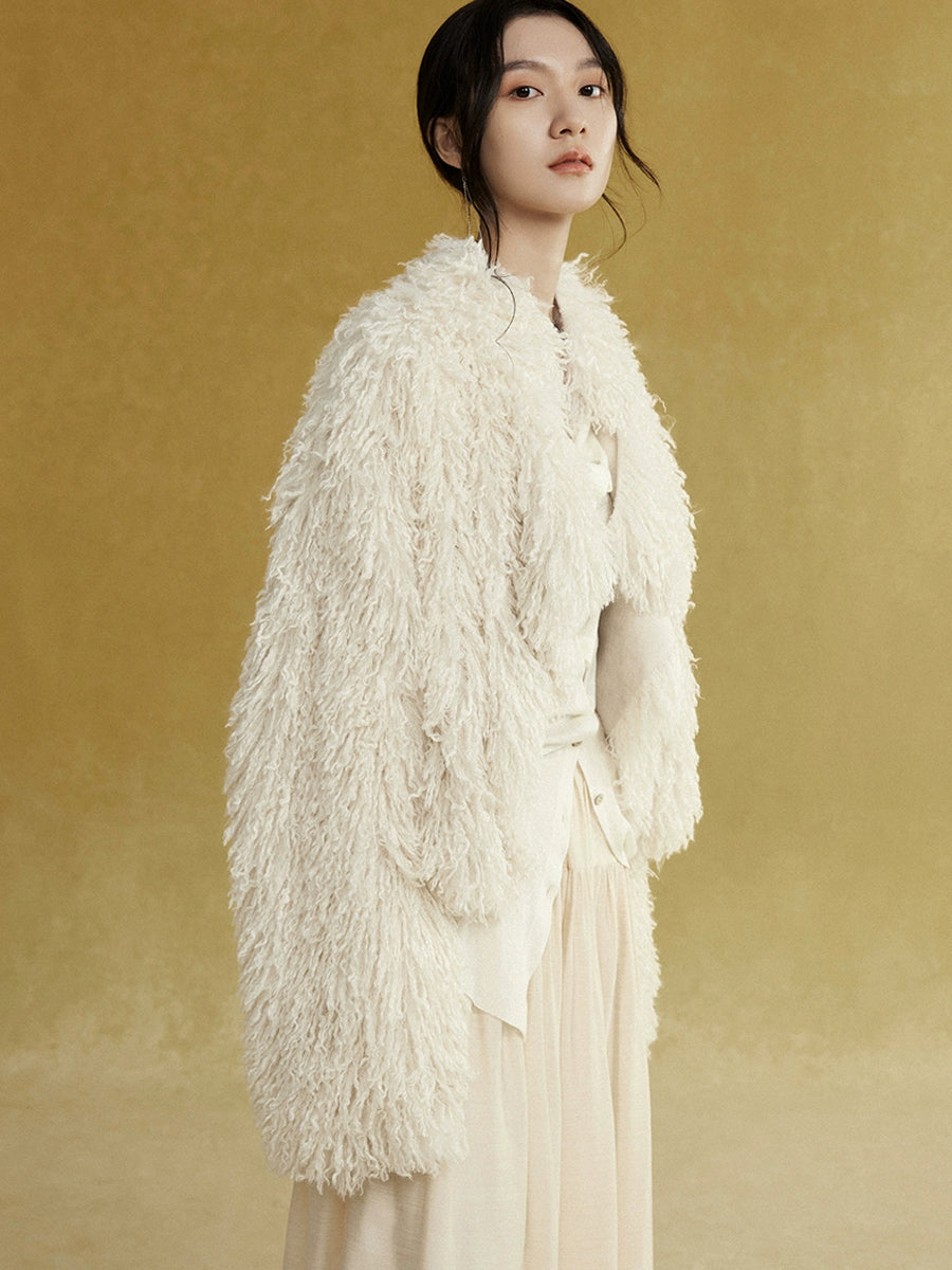 Short Eco-friendly Fur Fluffy Coat