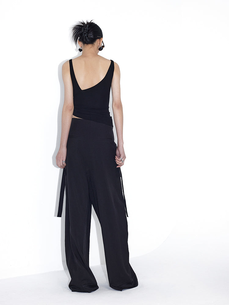 Large Pocket Tooling Wide-leg Pants