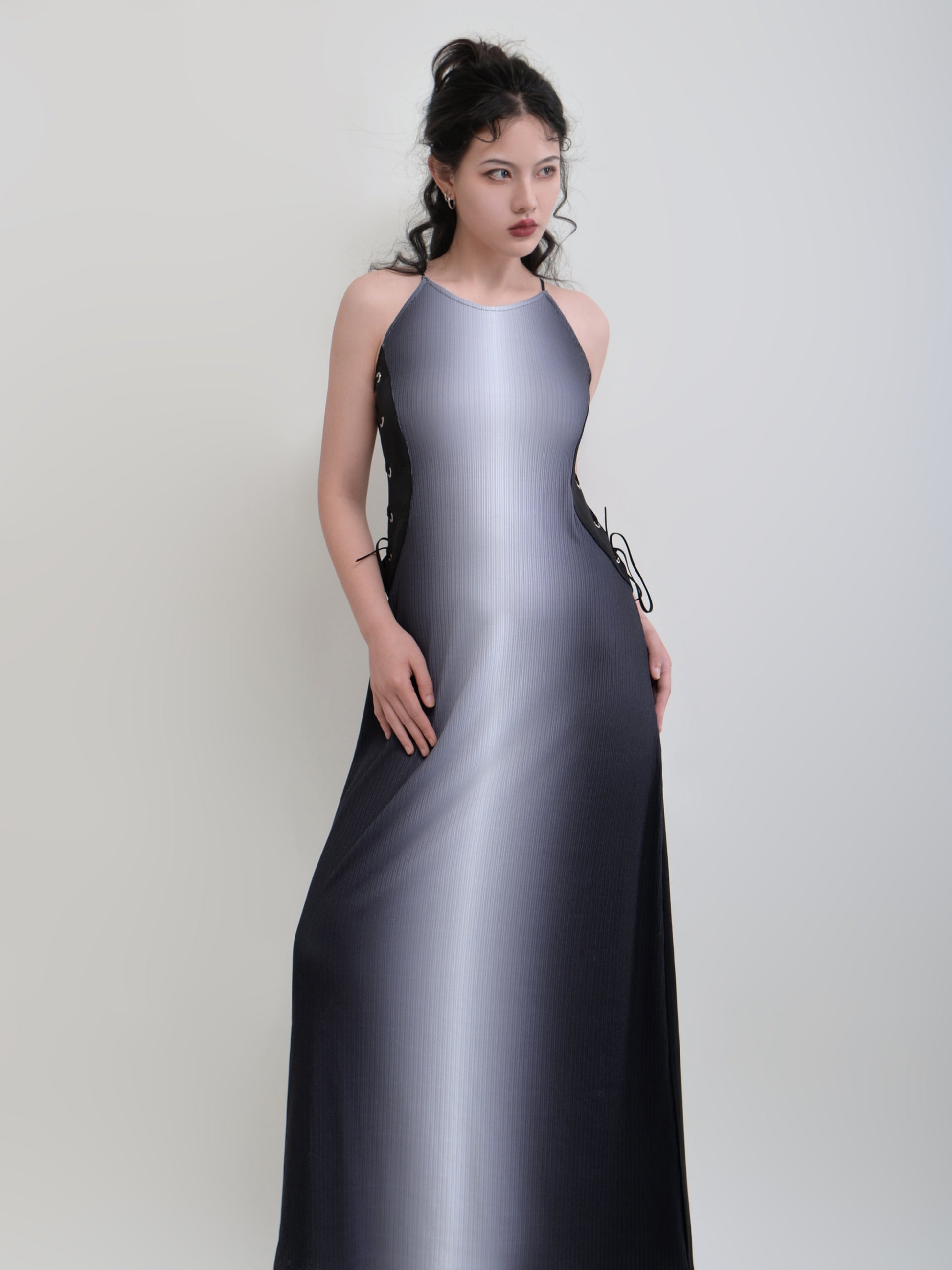 Futuristic top cocktail dress