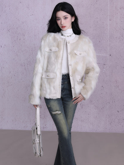 Eco-friendly Fur Plush Jacket