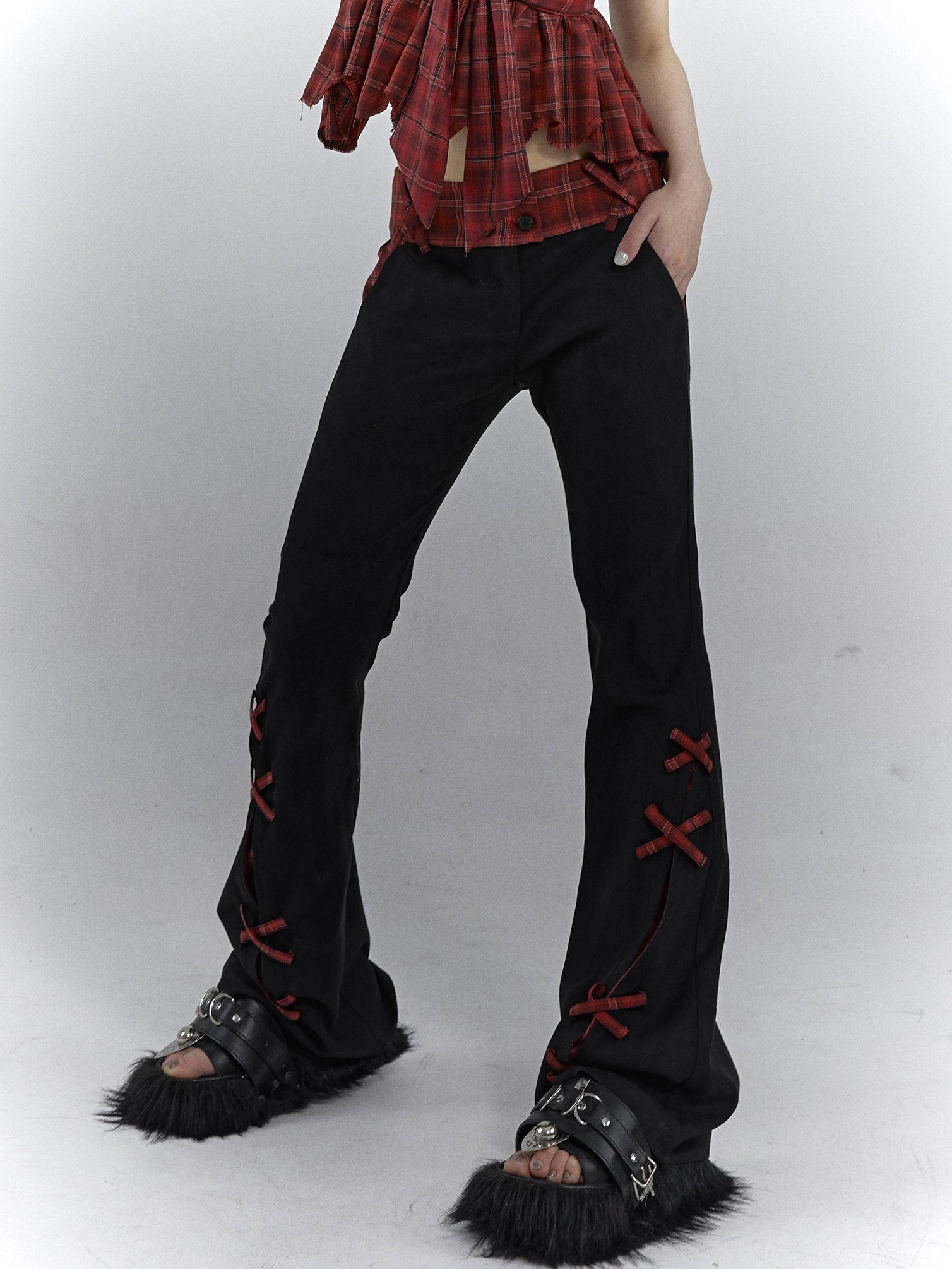 Detachable APRON Casual Pants