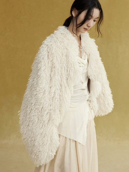 Short Eco-friendly Fur Fluffy Coat