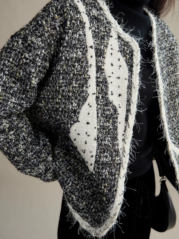 Stitch Design Monotone Tweed Jacket