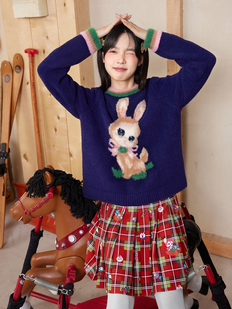 Retro Bunny Soft And Waxy Sweater