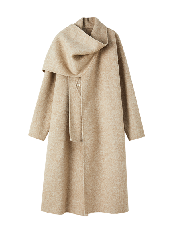 Wrap-style Long Double-sided Coat