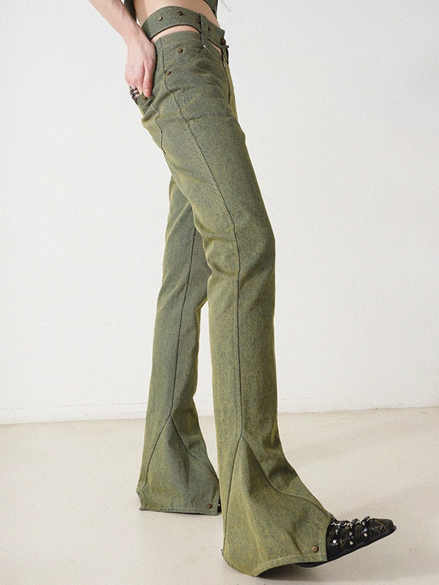 日本正規代理店品 Double Waist Micro Flared Jeans | erational.com