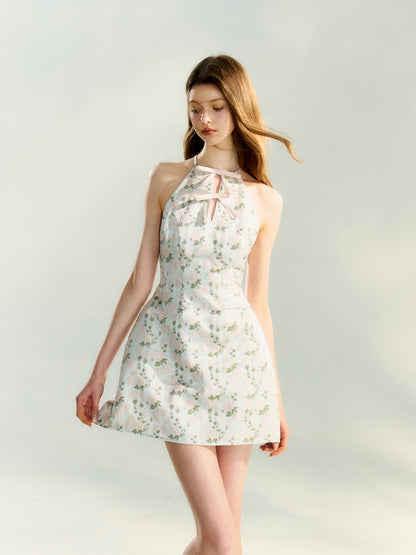 Rose Floral American Sleeve Ribbon One-piece