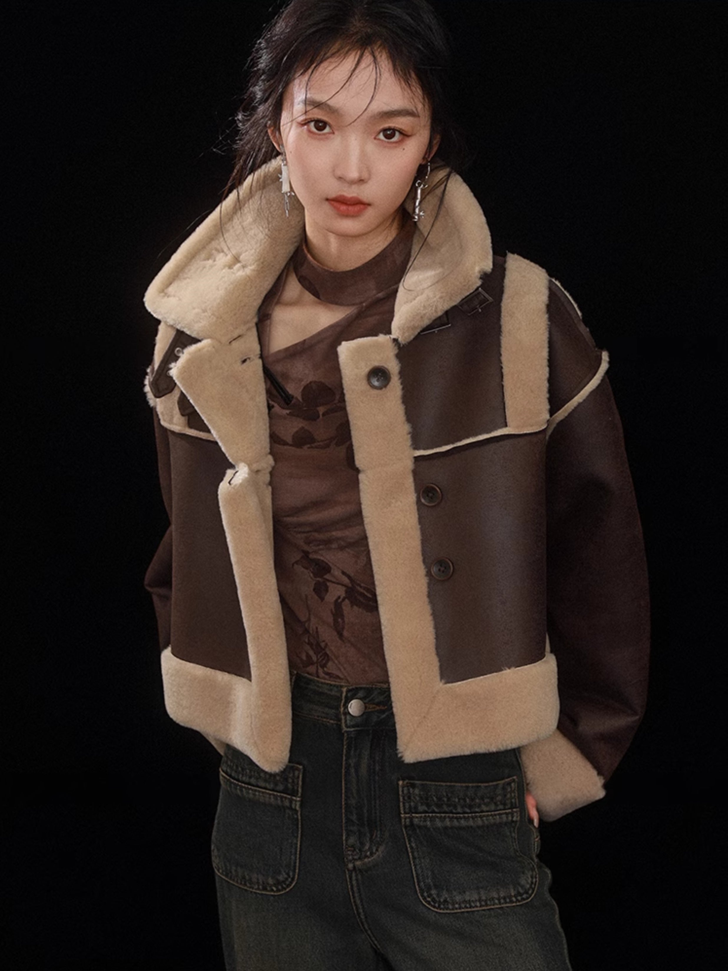 Eco-friendly Fur Short Jacket