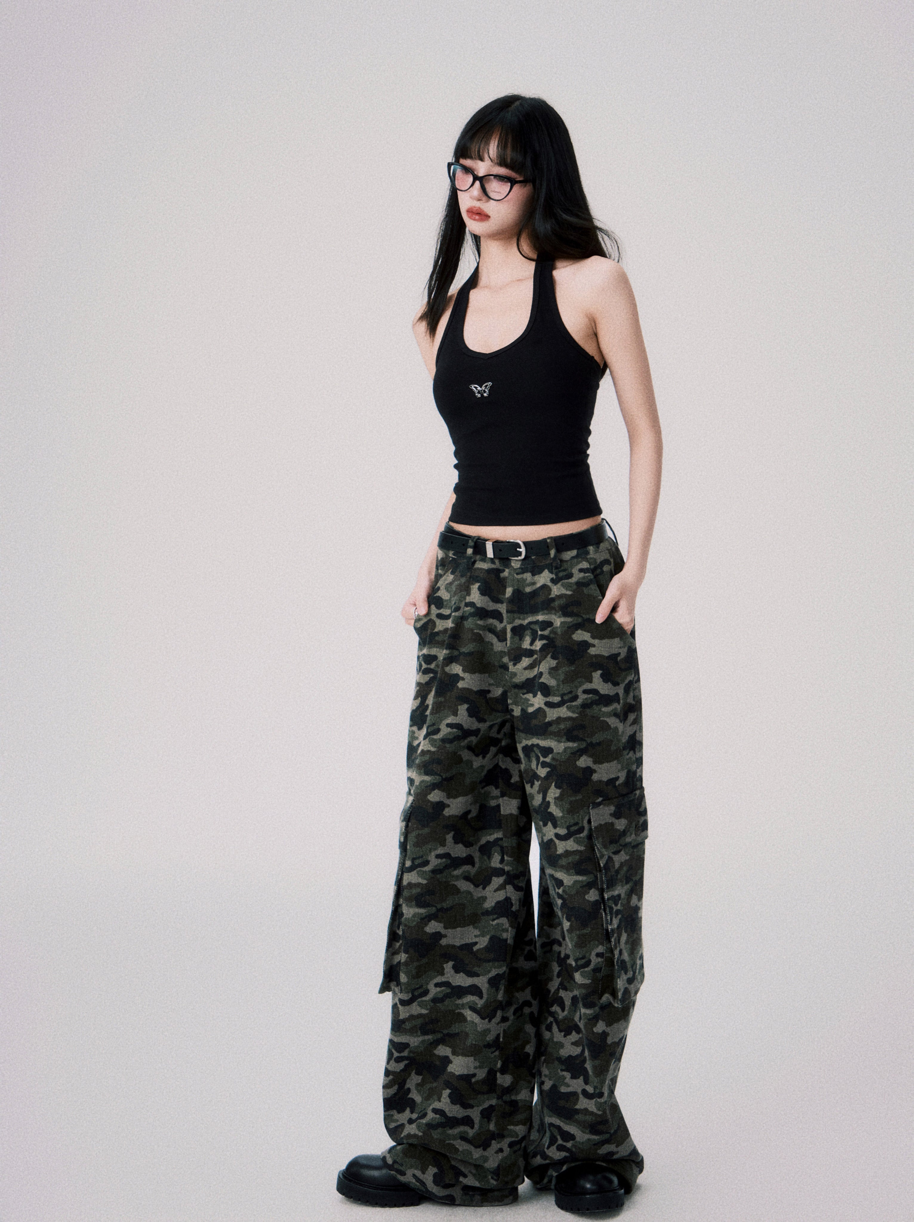 Loose Camouflage Cargo Pants