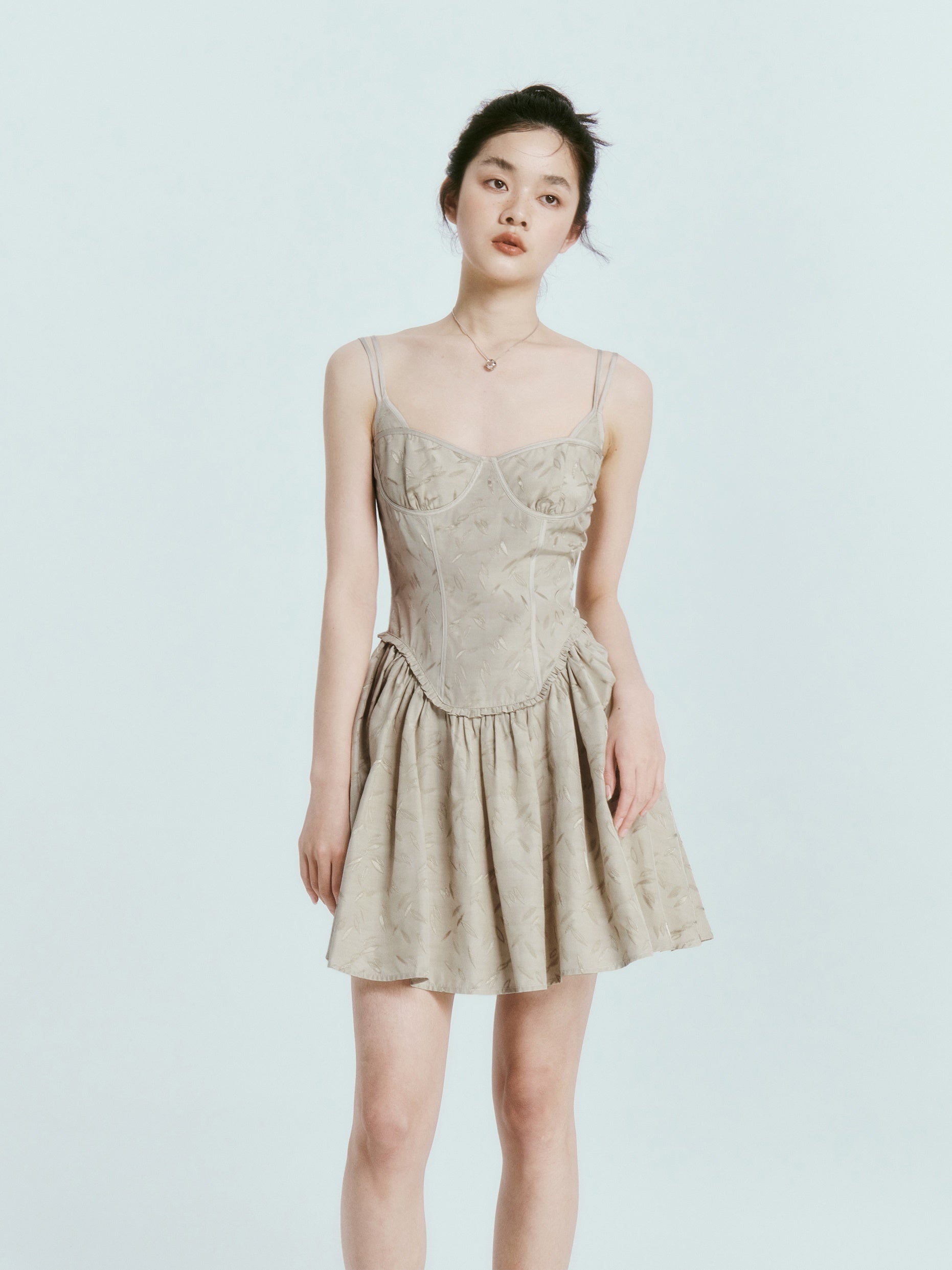 Jacquard Classical Slip Dress