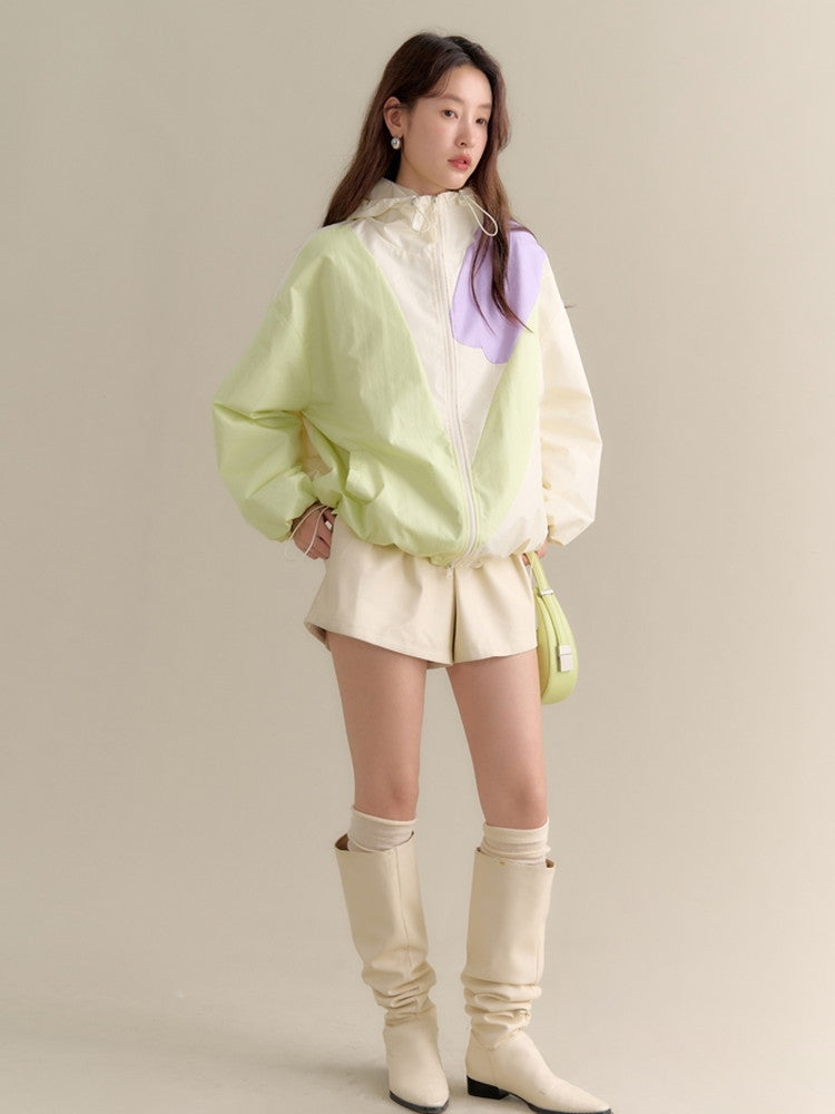 Casual Chic Simple Sporty Windbreaker＆Short-Pants＆Long-Skirt