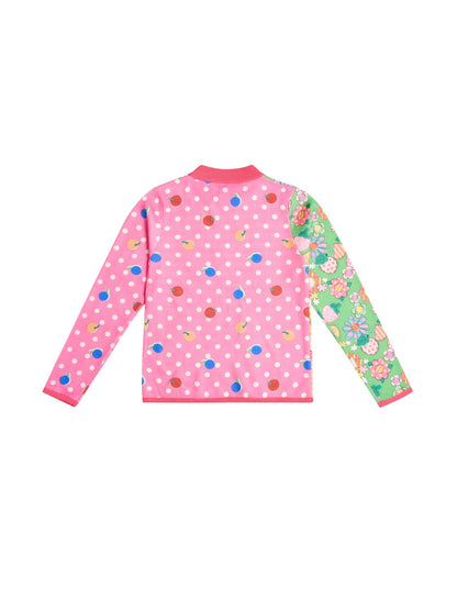 Retro Cartoon Printed Bottle-neck Sweater