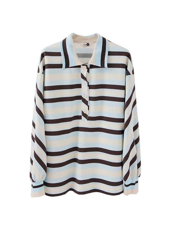 Border Loose POLO Shirt