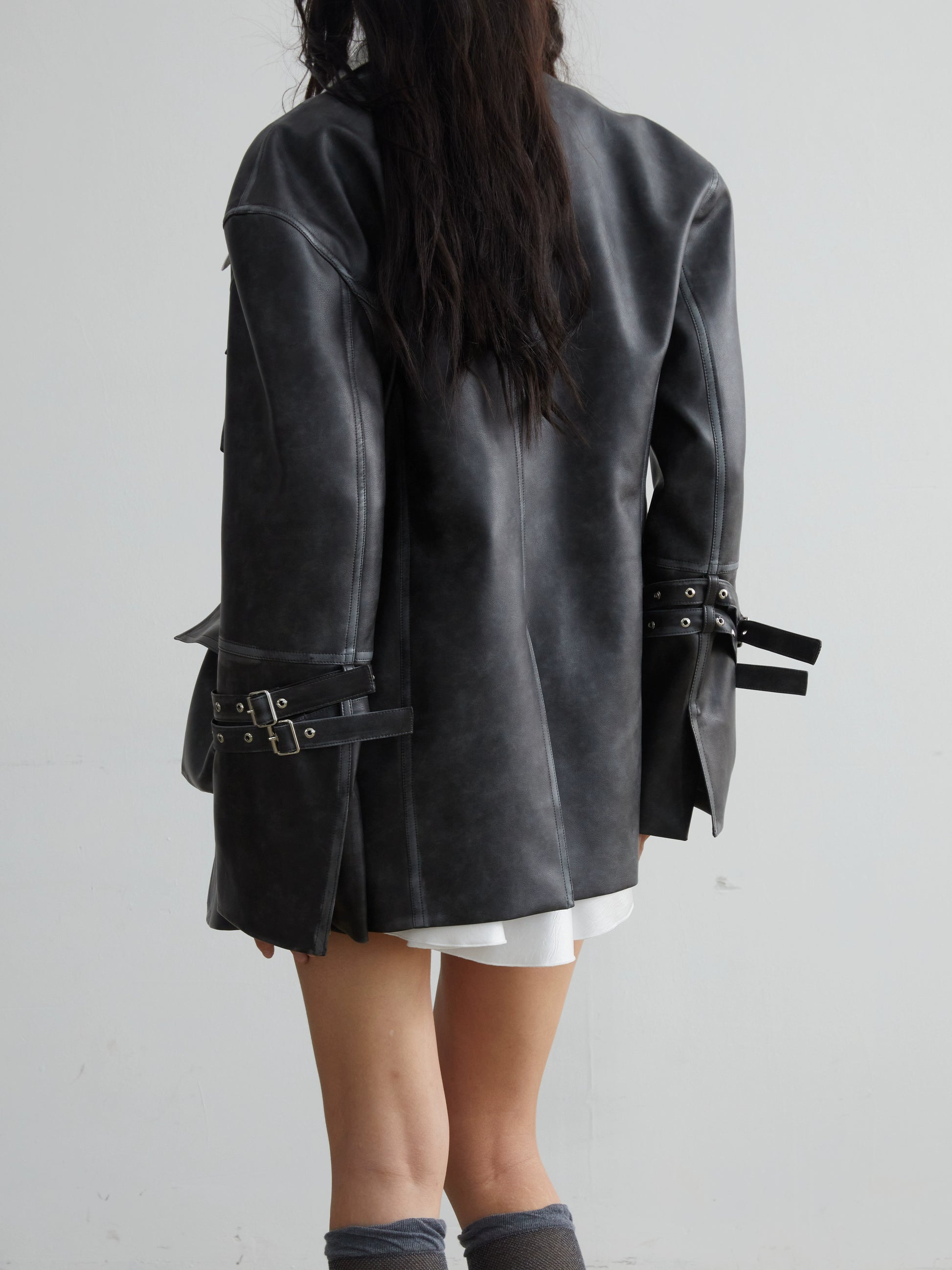 archive coating leather jacket darkwear Lightning Archives LEATHER 