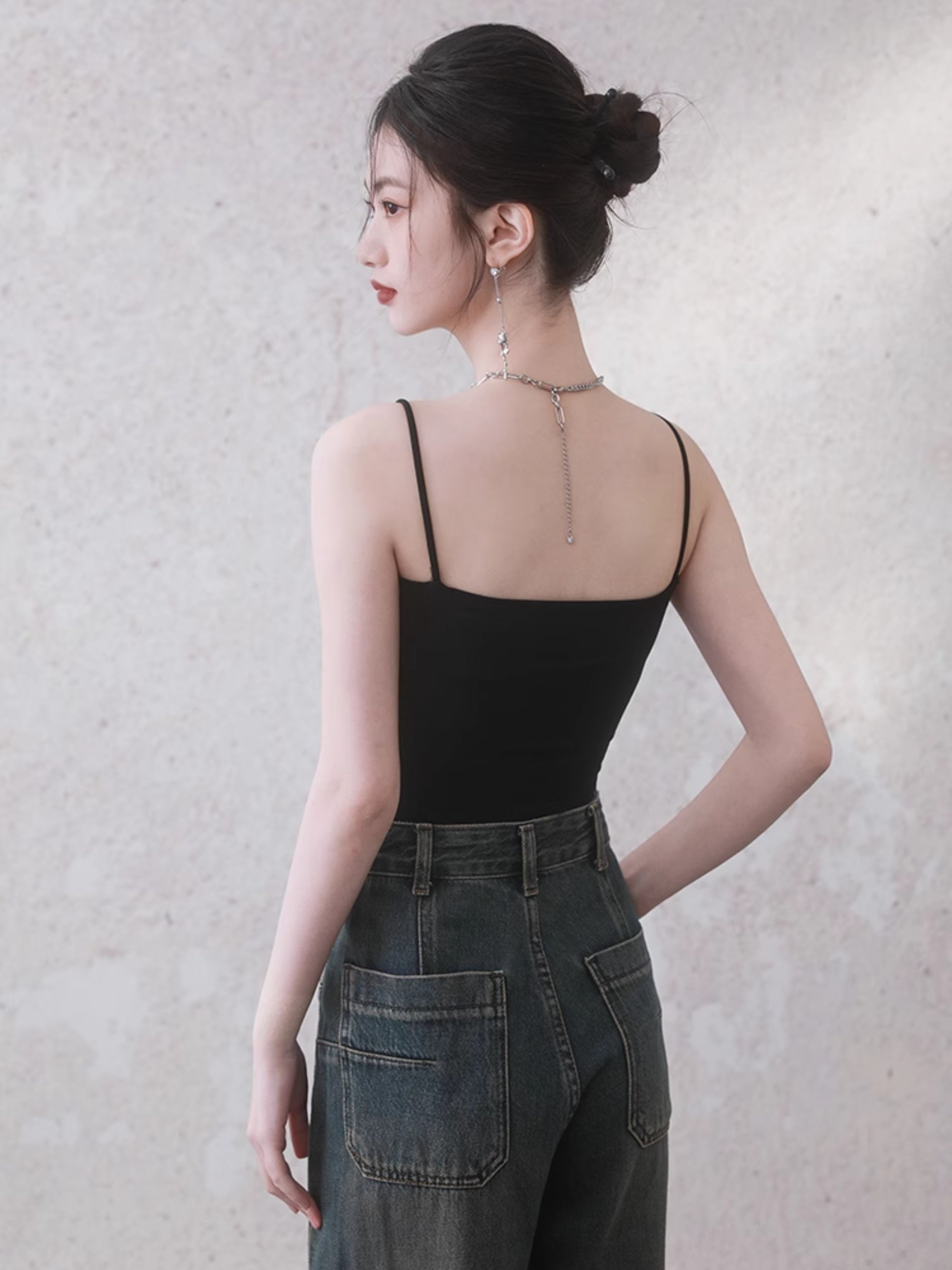 Simple Camisole With Pad