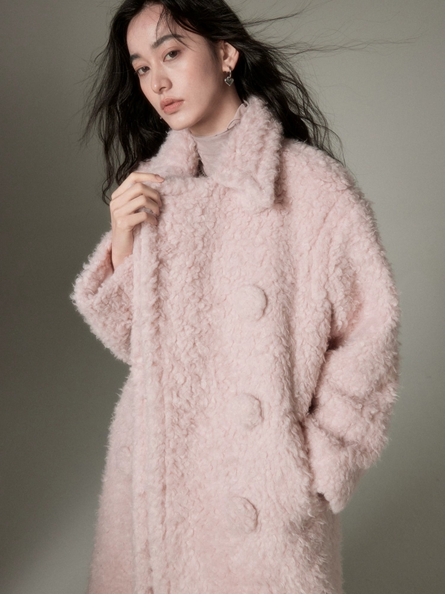 Eco-friendly Mid-length Woolen Coat