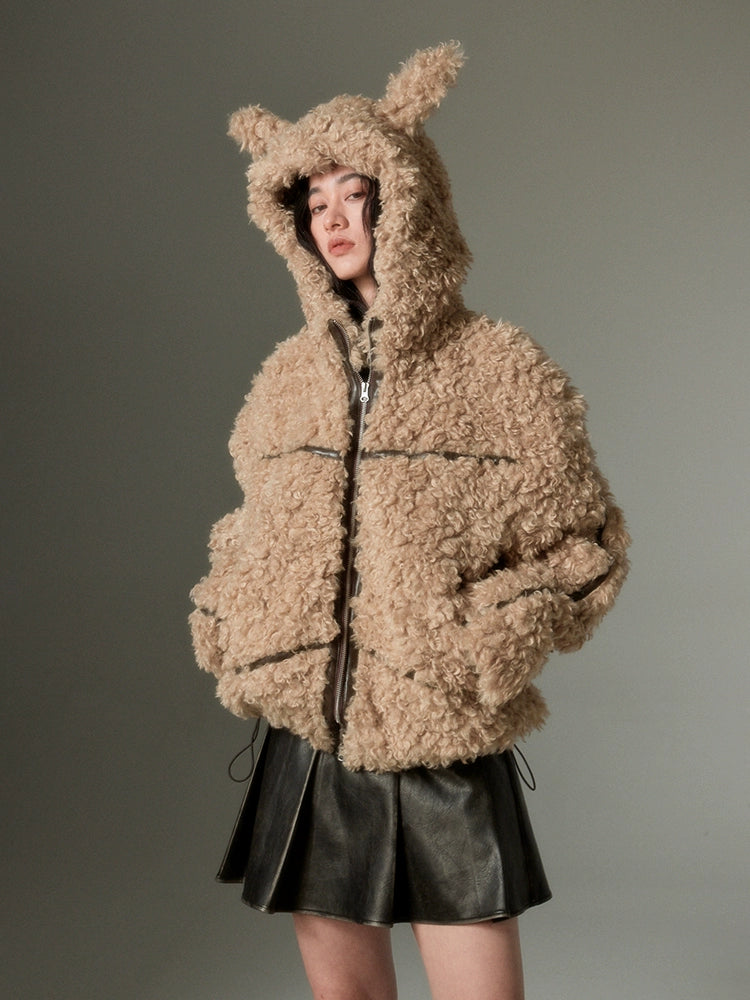 Rabbit Ears Eco-friendly Fur Jacket – ARCANA ARCHIVE