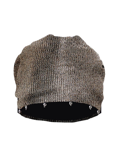 Hand-beaded Sequin Knitted Hat