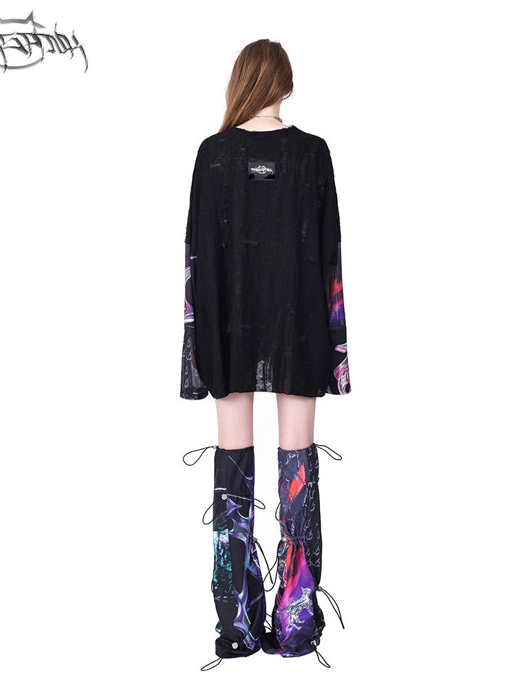 Cosmic Print Leg Sleeves