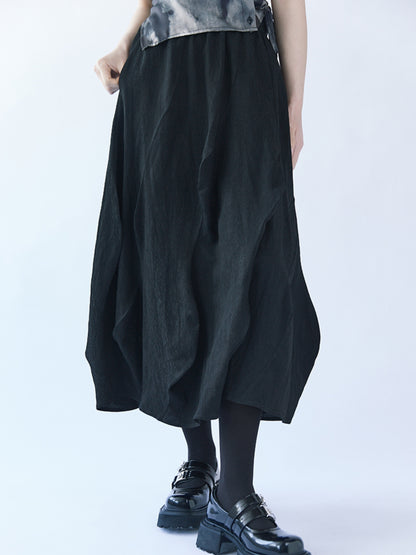 Irregular Wave A-line Skirt