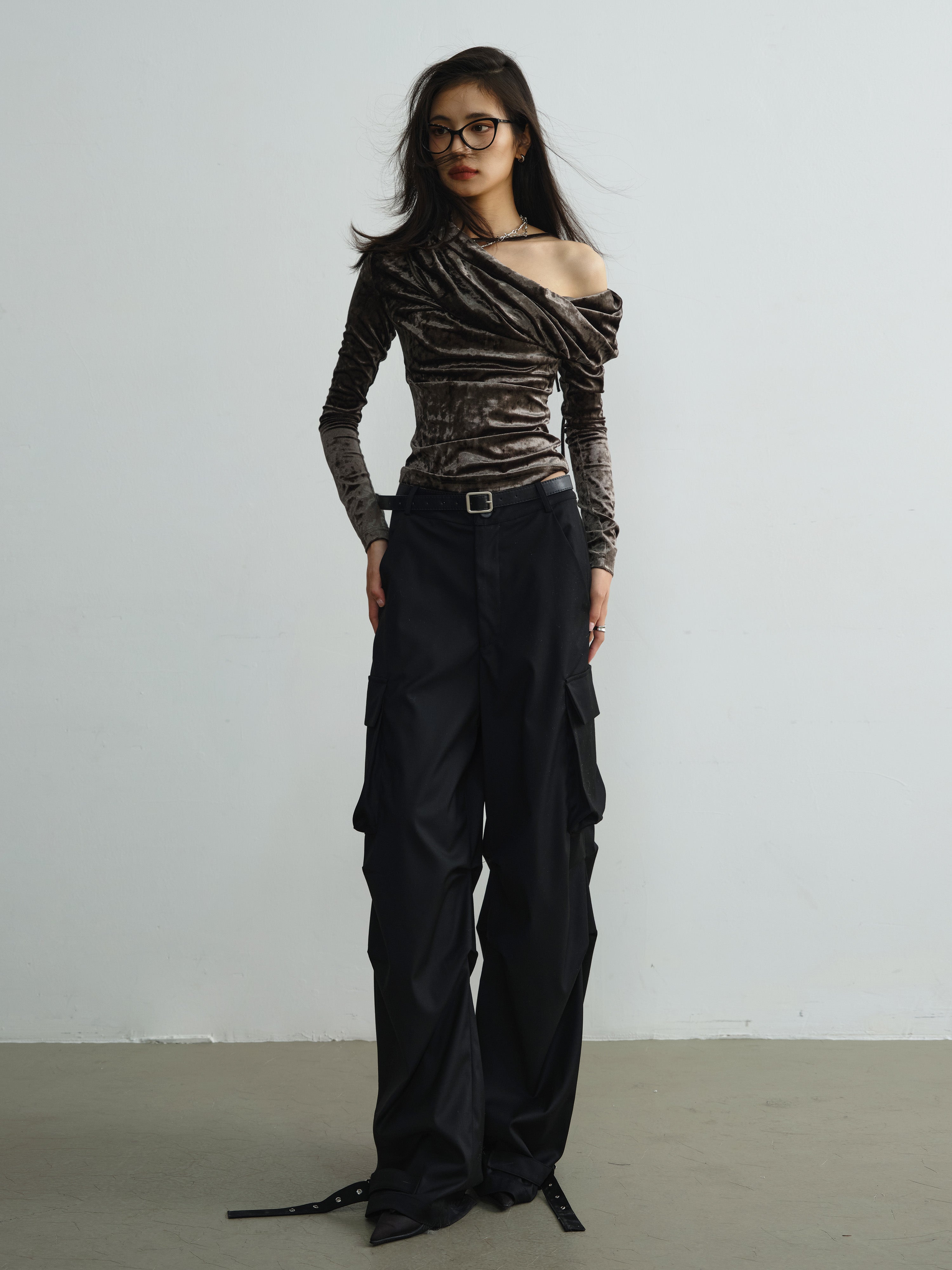 Work Style Three-dimensional Pocket Pants