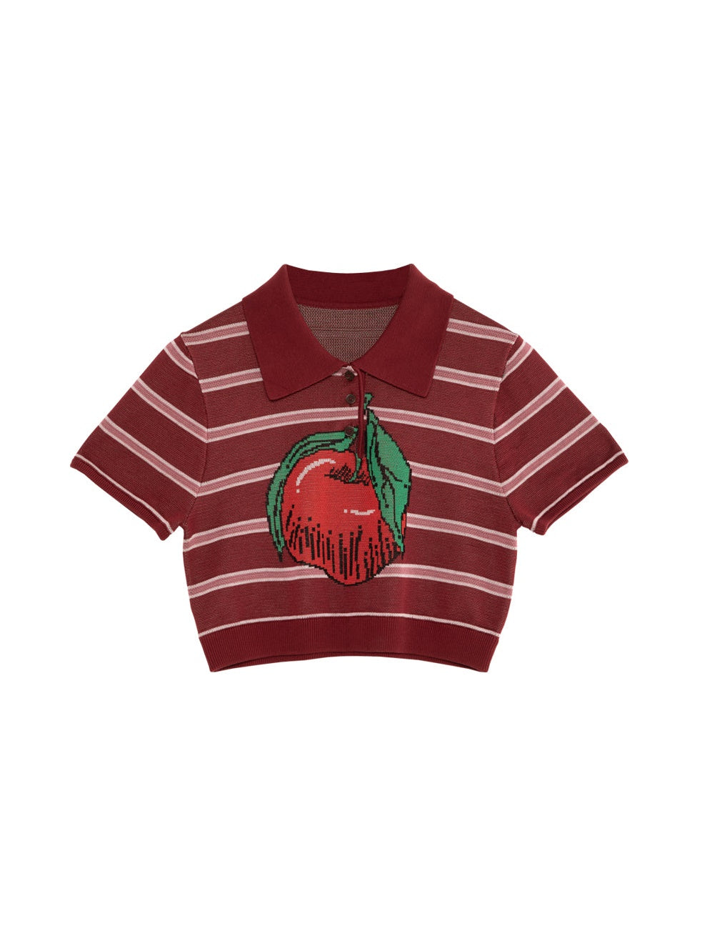 Apple Jacquard Stripe Polo -Shirt und Halbrock