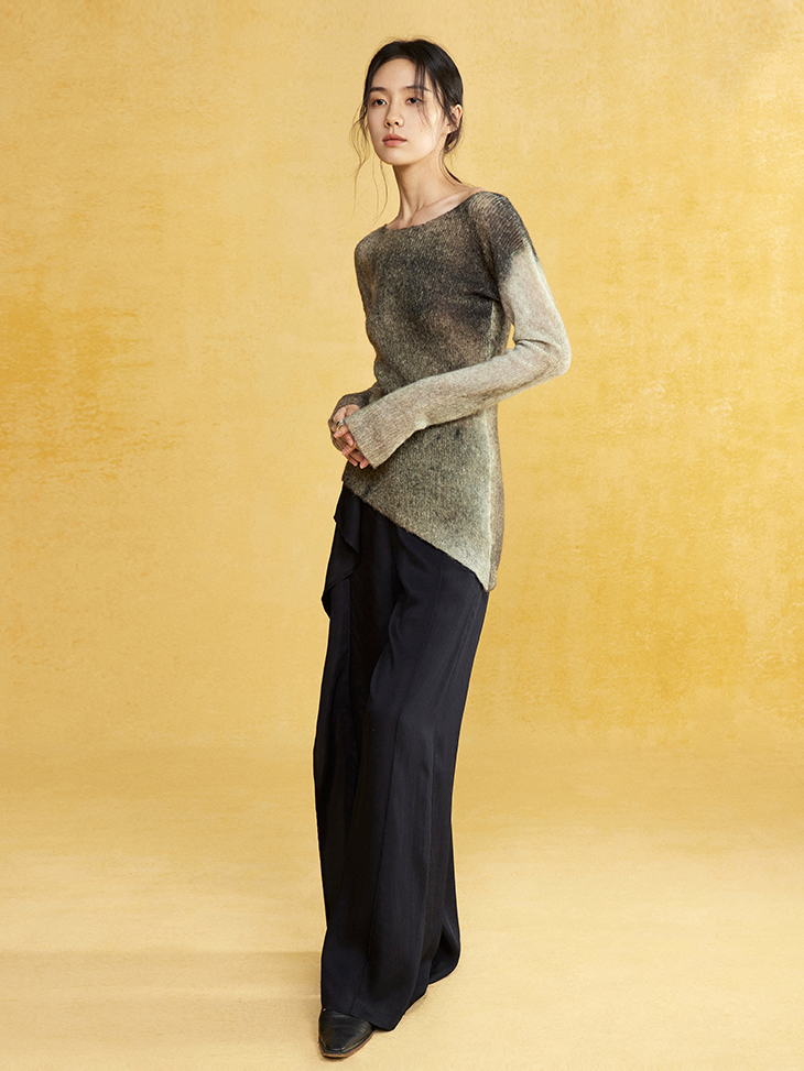 Loose-leaf Drape Wide-leg Casual Pants