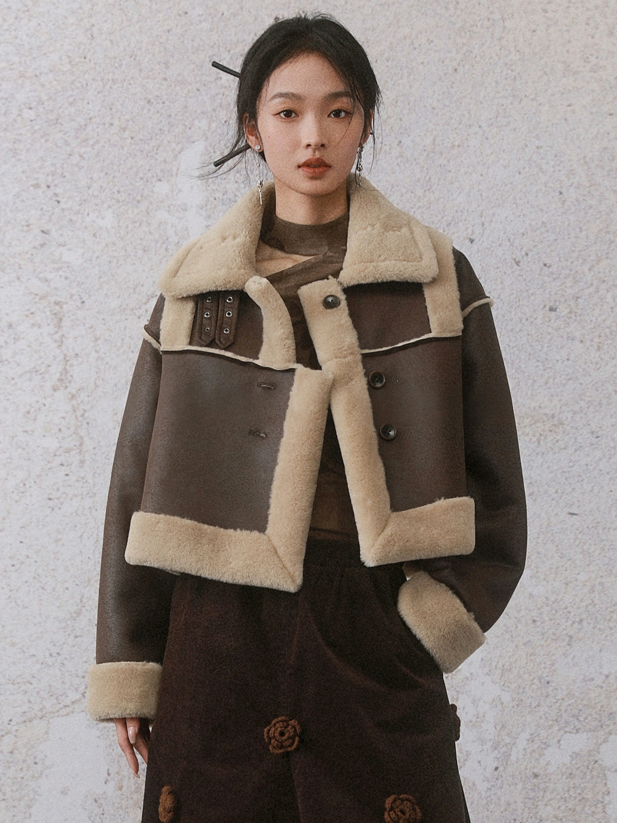 Eco-friendly Fur Short Jacket