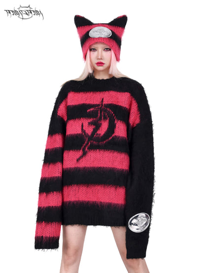 Impact Border Rock Punk Loose Sweater